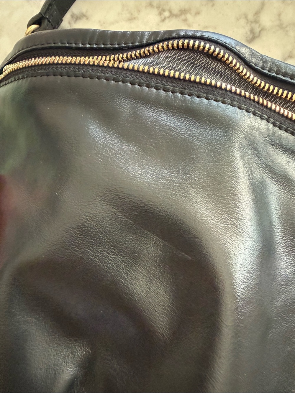 Clare V Grande Fanny Pack in Black Nouveau Leather - Picture 13 of 13